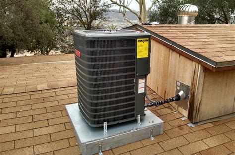 outside condenser installation